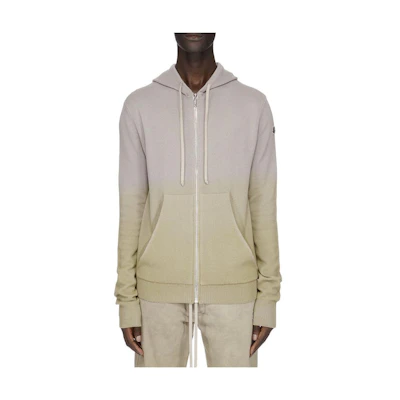 Rick Owens FW23 Acid Degrade Cashmere Knit Zipped Hoodie Unisex Gradient Design MU02C9B01M3746-D82
