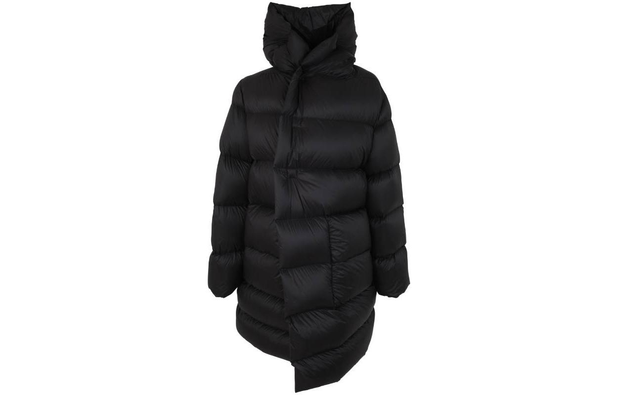 Rick Owens FW23 Black Long Hooded Jacket RU02C7998NPD309