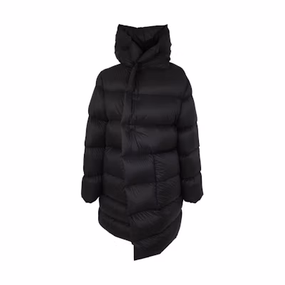 Rick Owens FW23 Black Long Hooded Jacket RU02C7998NPD309