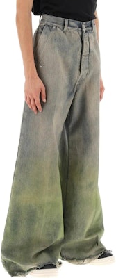 リックオウエンス FW23 グラデーション ワイドレッグ カジュアル ジーンズ カーキ RR02C7305DADFR08-32D Purchase リックオウエンス FW23 グラデーション ワイドレッグ カジュアル ジーンズ カーキ RR02C7305DADFR08-32D