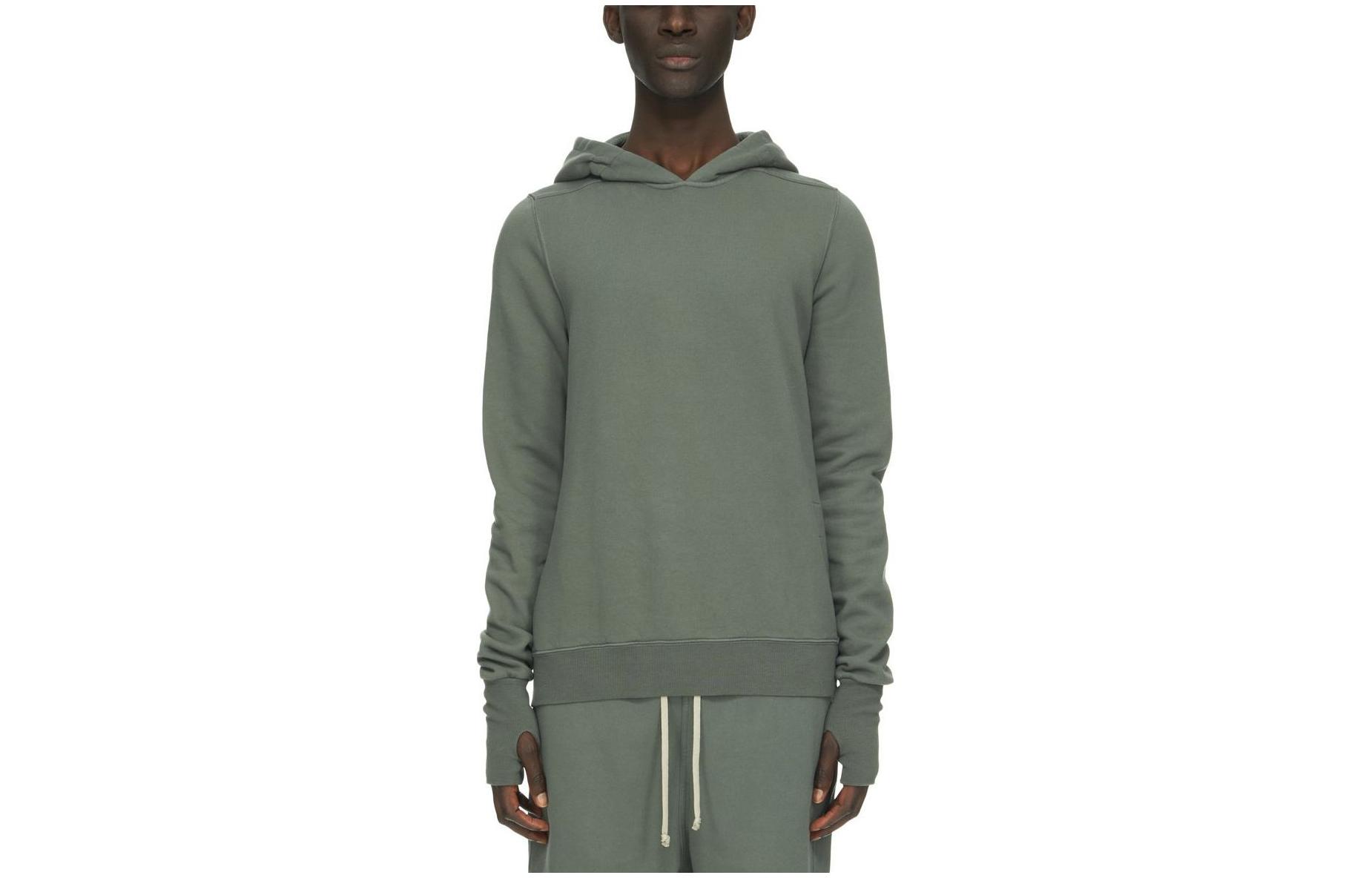 Rick Owens FW23 Oversized Green Hoodie Pullover Long Sleeve DU02C5299F-96