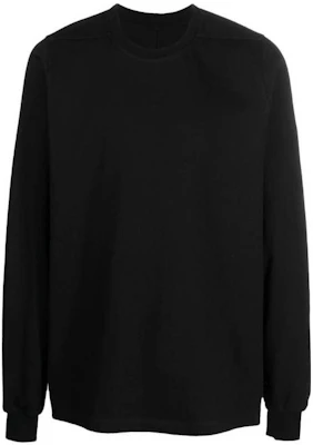 Rick Owens FW23 Plain Black Crewneck Long Sleeve Sweatshirt RU02C7277BA09 Buy Rick Owens FW23 Plain Black Crewneck Long Sleeve Sweatshirt RU02C7277BA09