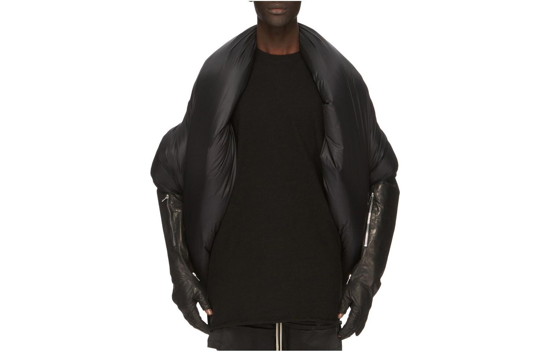 Rick Owens FW23 Solid Oversized Long-Sleeve Jacket Black RR02C7439NPDX-09