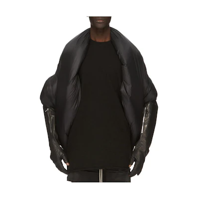Rick Owens FW23 Solid Oversized Long-Sleeve Jacket Black RR02C7439NPDX-09