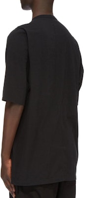 Rick Owens FW24 Kaos Oblong Longgar Crewneck Hitam. RU02D6274JA-09 Lookbook Rick Owens FW24 Kaos Oblong Longgar Crewneck Hitam. RU02D6274JA-09