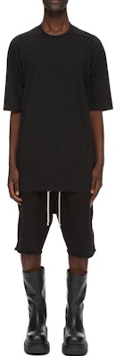 Rick Owens FW24 Kaos Oblong Longgar Crewneck Hitam. RU02D6274JA-09 Shop Rick Owens FW24 Kaos Oblong Longgar Crewneck Hitam. RU02D6274JA-09