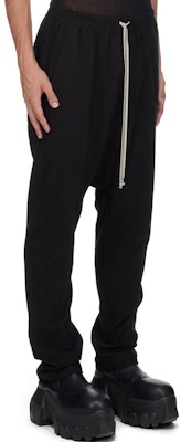 Rick Owens FW24 黑色鬆緊腰褶裥翻蓋口袋休閒長褲 男款 RU02D6380FL-09 Purchase Rick Owens FW24 黑色鬆緊腰褶裥翻蓋口袋休閒長褲 男款 RU02D6380FL-09