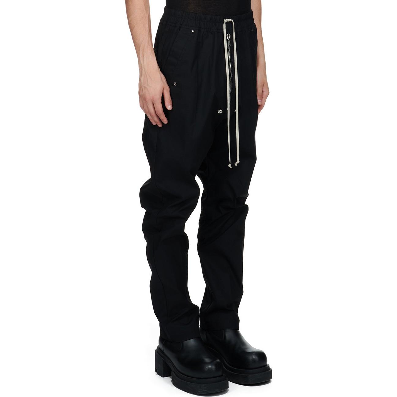 Purchase Rick Owens FW24 黑色寬鬆彈性腰休閒長褲 男款 RU02D6361TE-09