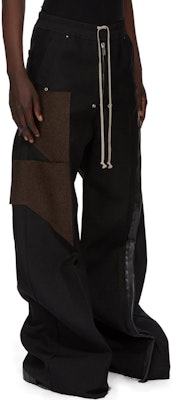 RICK OWENS FW24 黑色男士鬆身褲,帶褶皺、金屬孔眼與鬆緊腰設計。 RR02D6307HDUWTY-090409 Purchase RICK OWENS FW24 黑色男士鬆身褲,帶褶皺、金屬孔眼與鬆緊腰設計。 RR02D6307HDUWTY-090409