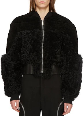 Rick Owens FW24 Black Ribbed Zip-Up Bomber Jacket RU02D6792LSHMTR-909 Buy Rick Owens FW24 Black Ribbed Zip-Up Bomber Jacket RU02D6792LSHMTR-909