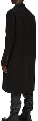 Rick Owens 男士秋冬双排扣黑色大衣 RU02D6982WSF-09 Lookbook Rick Owens 男士秋冬双排扣黑色大衣 RU02D6982WSF-09