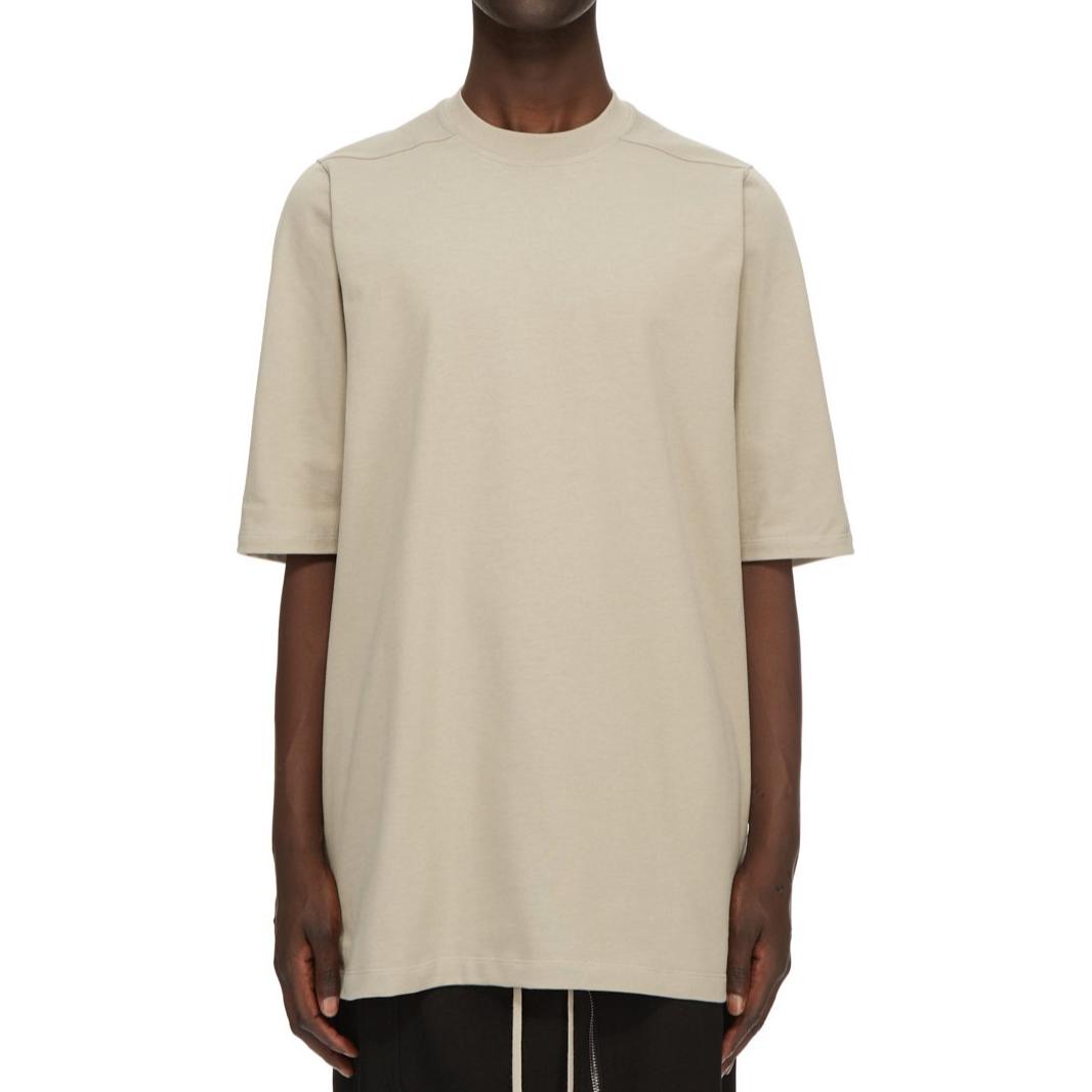 Order RICK OWENS FW24 Heavyweight Ribbed Crewneck T-Shirt Pearl White (). RU02D6249BA-08