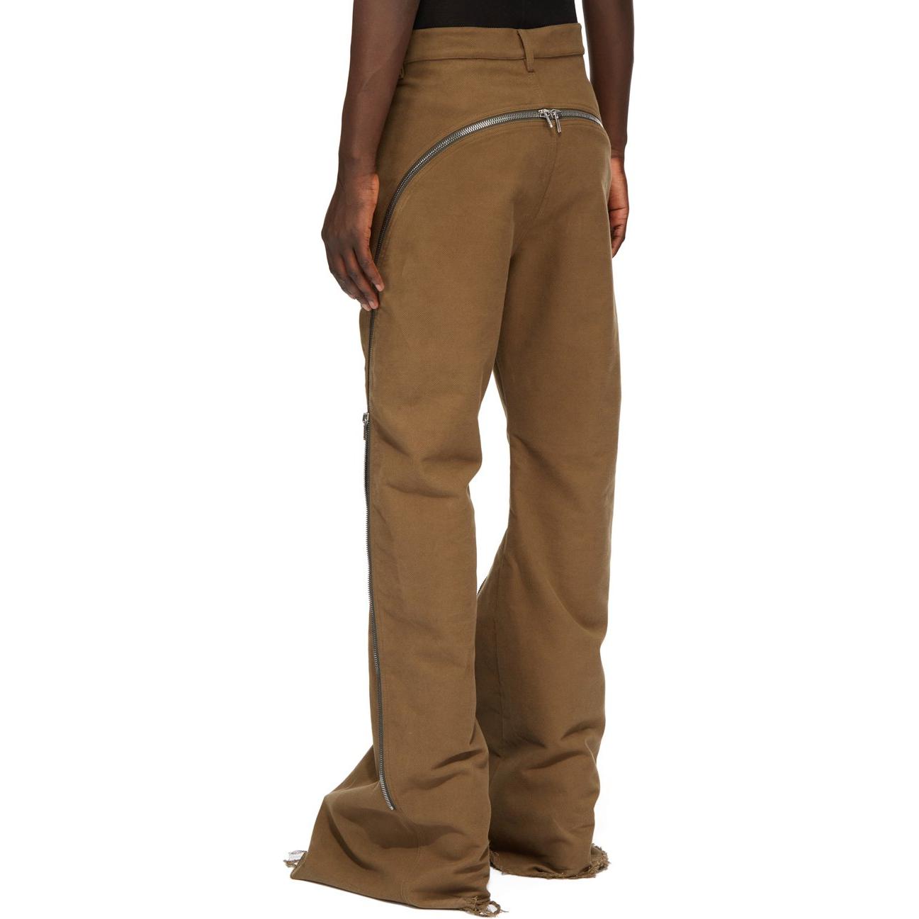 Lookbook Rick Owens FW24 高腰修身口袋牛仔褲 米色 男款 RU02D6343TB-35