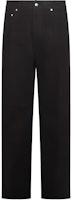 Rick Owens FW24 Low-Waist Loose Fit Studded Black Denim Jeans for Men. RU02D6333TB-09 Rick Owens FW24 Low-Waist Loose Fit Studded Black Denim Jeans for Men. RU02D6333TB-09