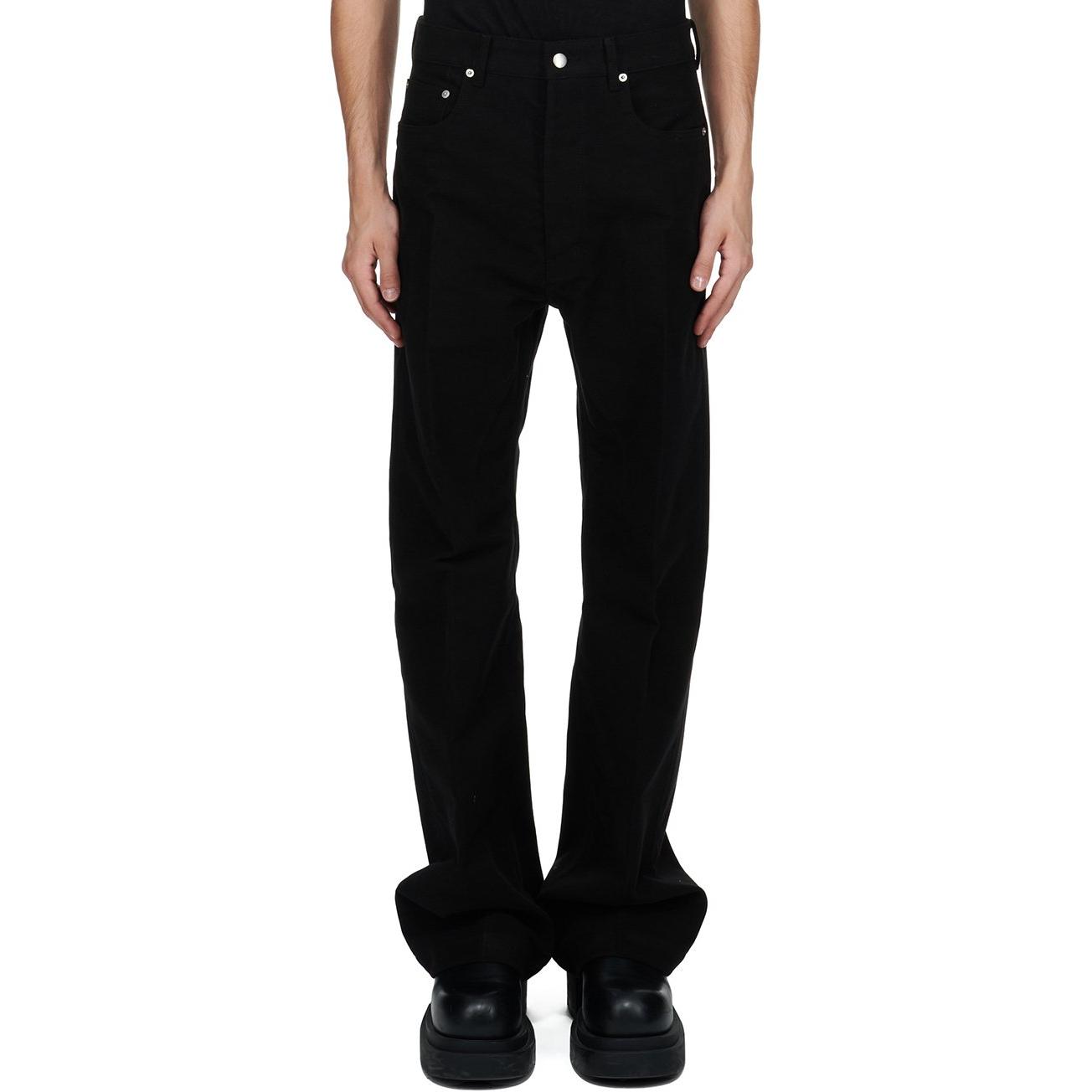 Order Rick Owens 男士低腰寬鬆黑色鉚釘牛仔褲 FW24 RU02D6333TB-09