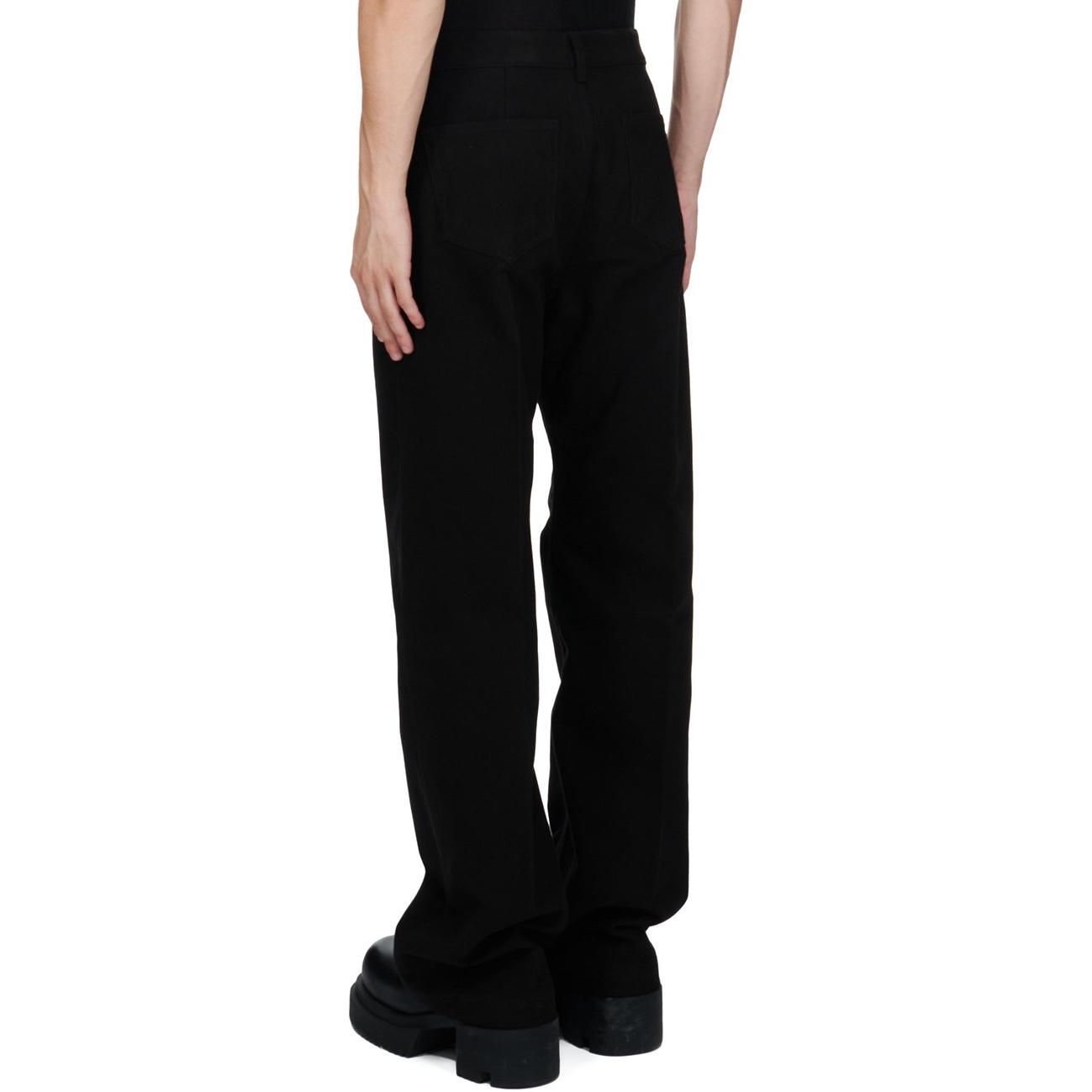 Lookbook Rick Owens 男士低腰寬鬆黑色鉚釘牛仔褲 FW24 RU02D6333TB-09