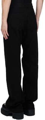 Rick Owens 男士低腰寬鬆黑色鉚釘牛仔褲 FW24 RU02D6333TB-09 Lookbook Rick Owens 男士低腰寬鬆黑色鉚釘牛仔褲 FW24 RU02D6333TB-09