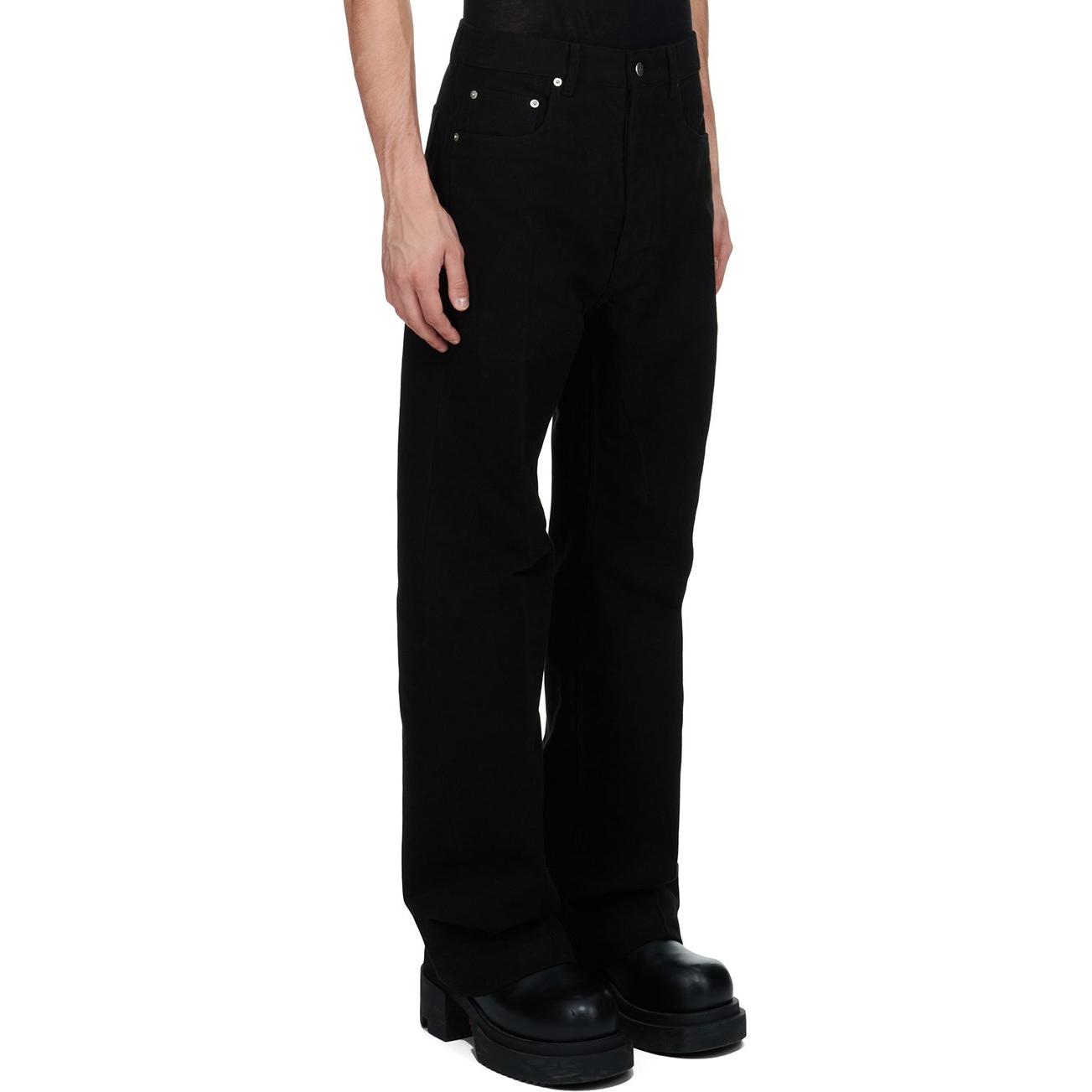 Purchase Rick Owens 男士低腰寬鬆黑色鉚釘牛仔褲 FW24 RU02D6333TB-09