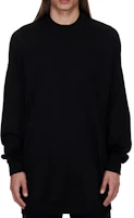 Rick Owens FW24 Oversized Crewneck Sweatshirt Black RU02D6278BA-09 Rick Owens FW24 Oversized Crewneck Sweatshirt Black RU02D6278BA-09