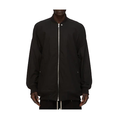 RICK OWENS FW24 Oversized Drop Shoulder Zip Jacket Men’s Black RR02D6795TEEM7-0908