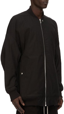 RICK OWENS FW24 Jaket Oversized Drop Shoulder Zip Pria Hitam RR02D6795TEEM7-0908 Purchase RICK OWENS FW24 Jaket Oversized Drop Shoulder Zip Pria Hitam RR02D6795TEEM7-0908