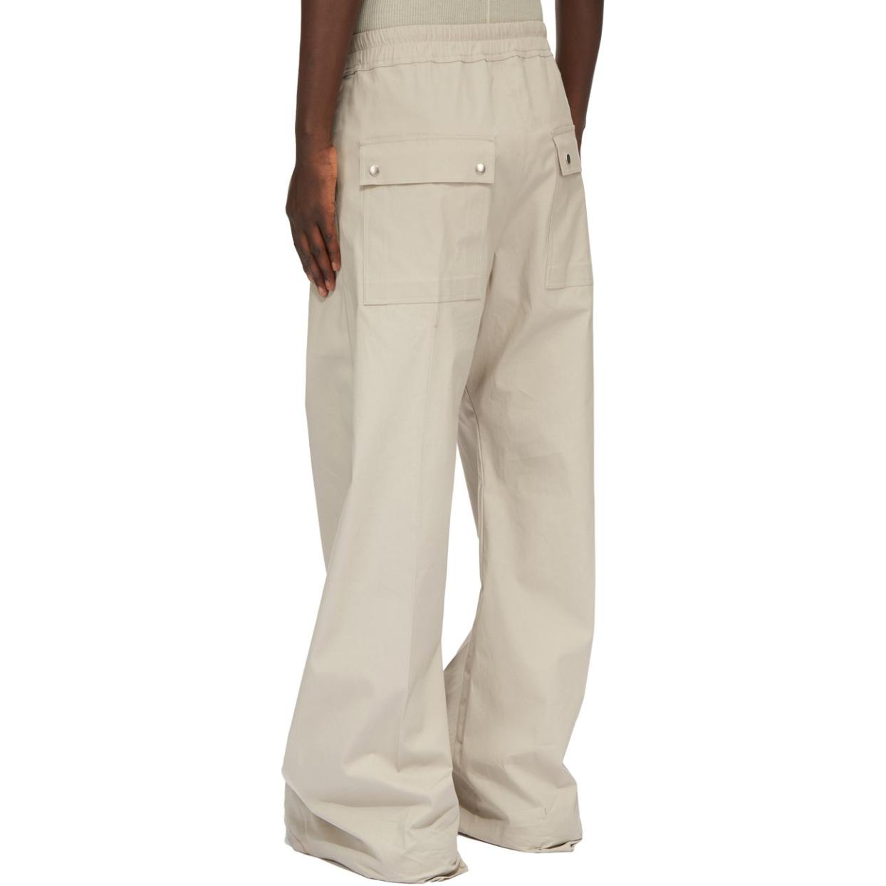 Lookbook Rick Owens FW24 珍珠鬆緊腰眼孔細節休閒長褲 男款 RU02D6366TE-08