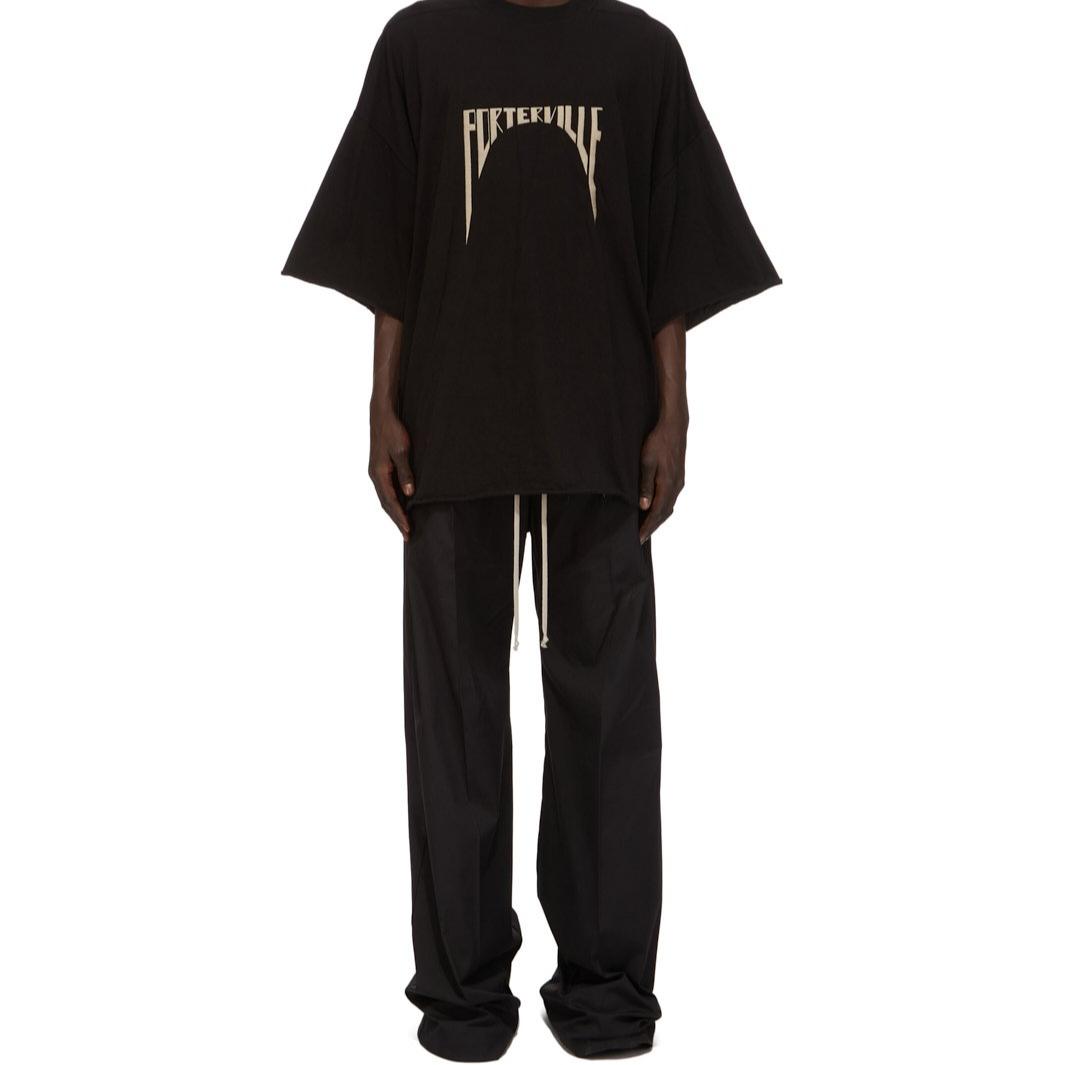 Shop リックオウエンス FW24 プリーツ ワイドレッグ トラウザー メンズ ブラック RR02D6309TEEM7-0908