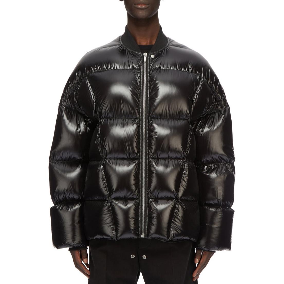 Order RICK OWENS FW24 Jaket Bulu Hitam Quilted Studded Wool. RU02D6788NLD3-09