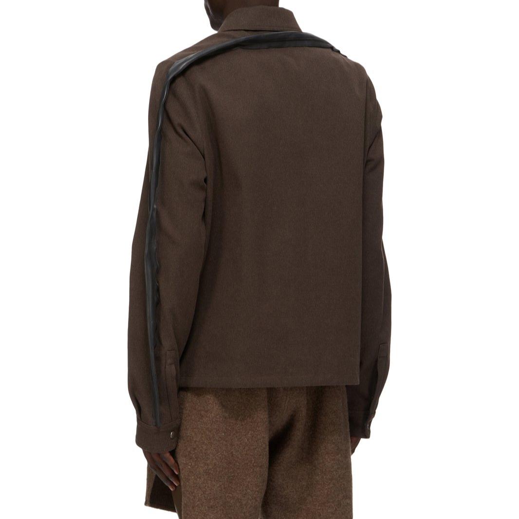 Lookbook RICK OWENS FW24 單排扣口袋長袖外套 灰色 RR02D6708CTWWTY-240409