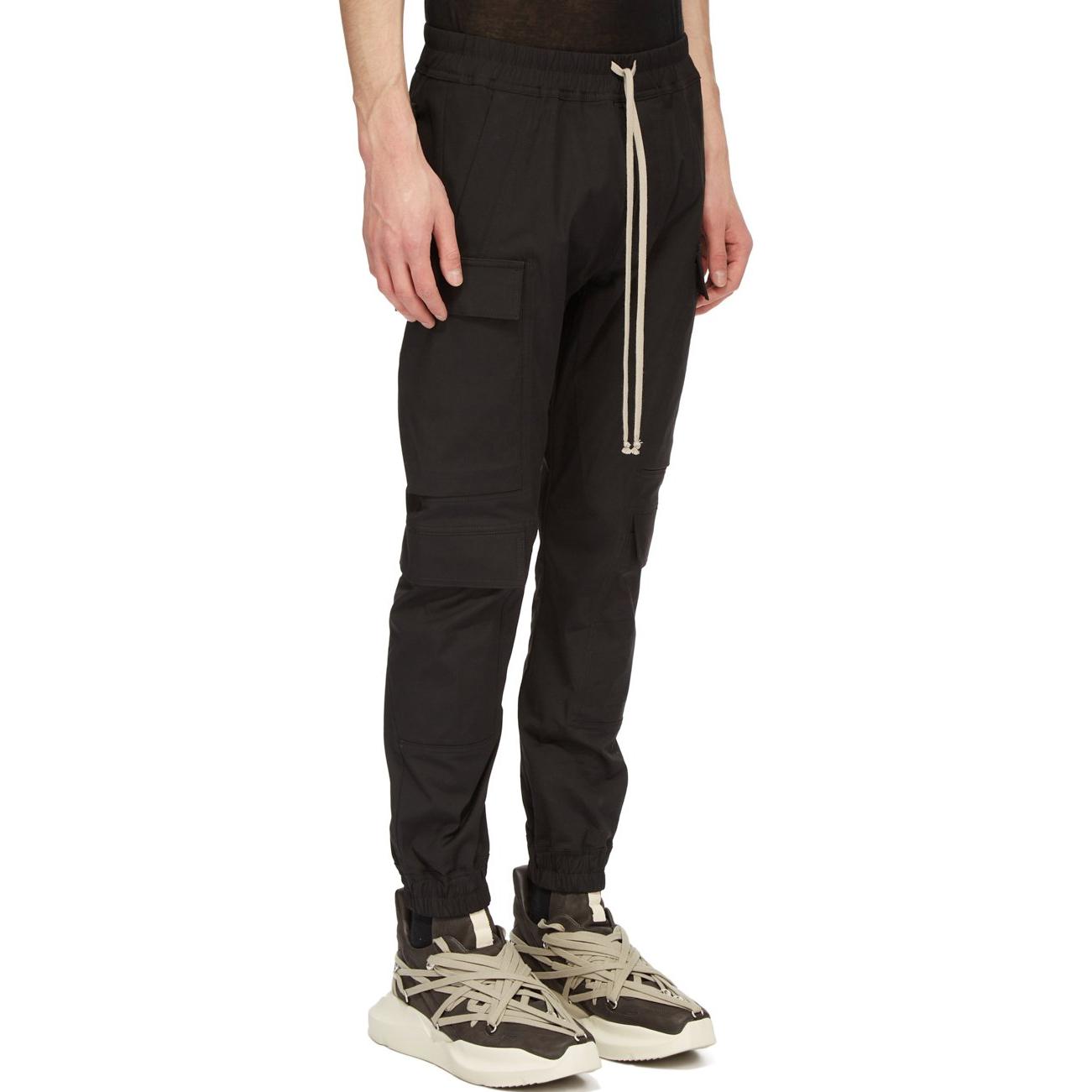 Purchase Rick Owens FW24 修身彈性腰圍休閒長褲 黑色 男款 RU02D6337TE-09