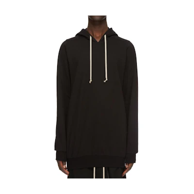 Rick Owens FW24 Solid Color Hoodie Black RU02D6284BA-09