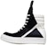 Rick Owens Geobasket 2020 'Hitam Putih Patchwork' RU20F3894LPO-911