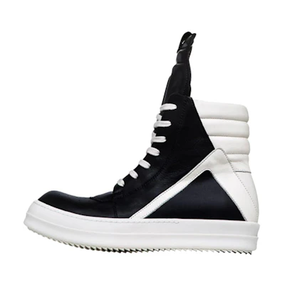Rick Owens Geobasket 2020 'Black White Patchwork'