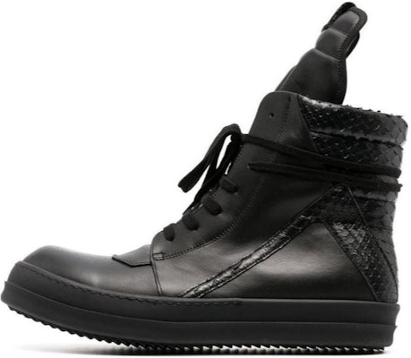 Rick Owens Geobasket 'Black Calfskin High-Top' RU01C4894LPOLPY-999 Buy Rick Owens Geobasket 'Black Calfskin High-Top' RU01C4894LPOLPY-999