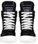 Lookbook Rick Owens Geobasket 'Black Python' Hitam Ular RF00M5894-LPNM-991