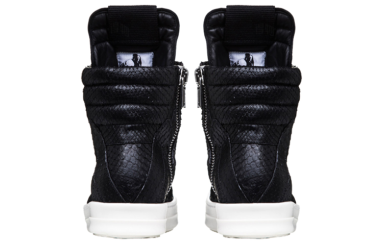 Shop Rick Owens Geobasket 'Black Python' Hitam Ular RF00M5894-LPNM-991