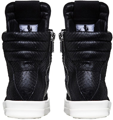 Rick Owens Geobasket 'Black Python' RF00M5894-LPNM-991 Shop Rick Owens Geobasket 'Black Python' RF00M5894-LPNM-991