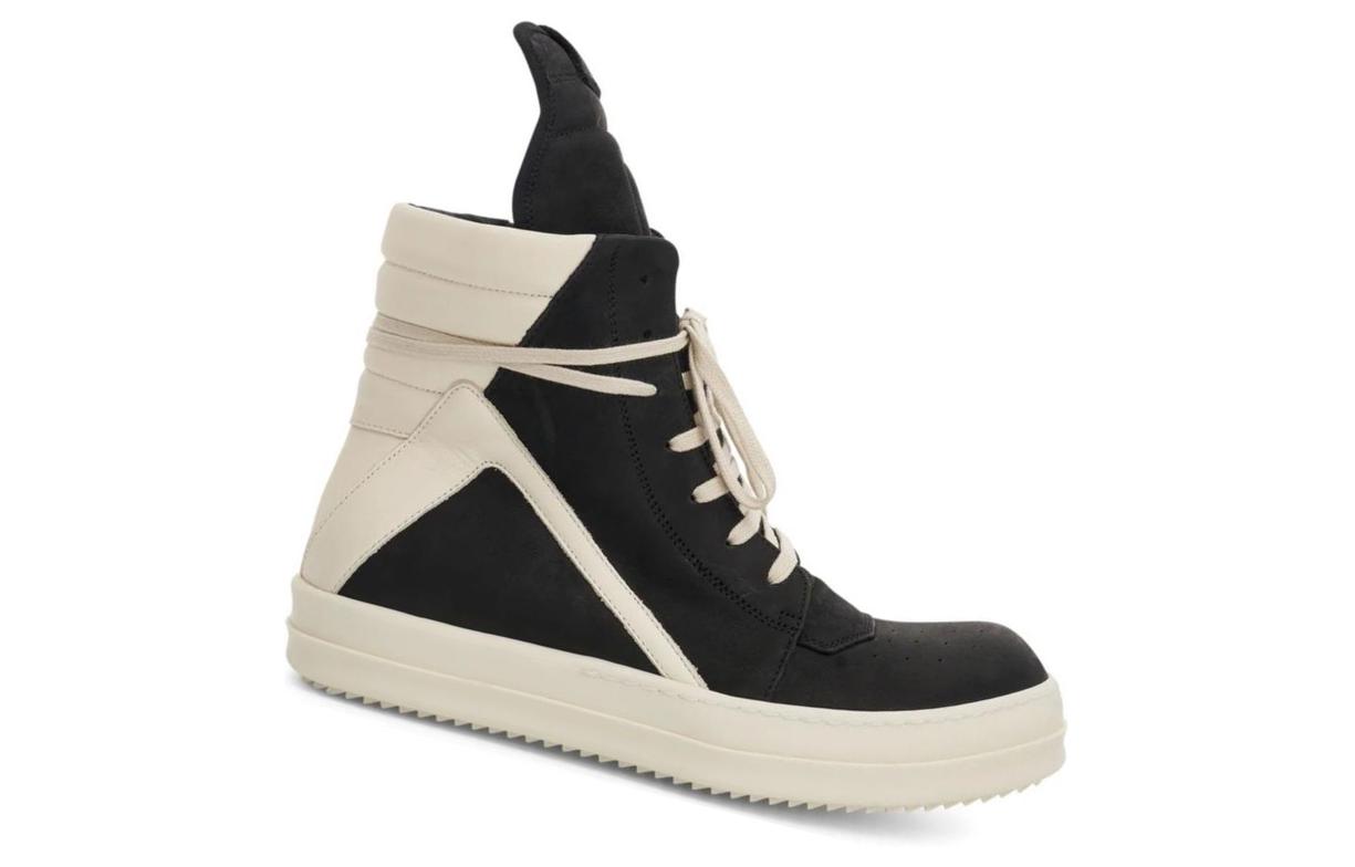 Rick Owens Geobasket 'Black White' 圖 2