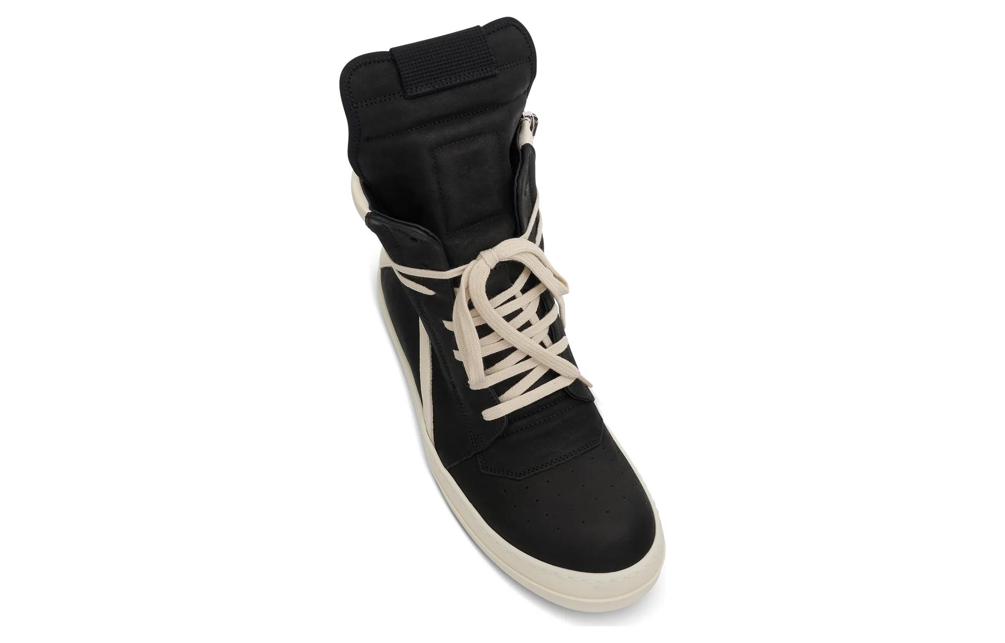 Rick Owens Geobasket 'Black White' 圖 3