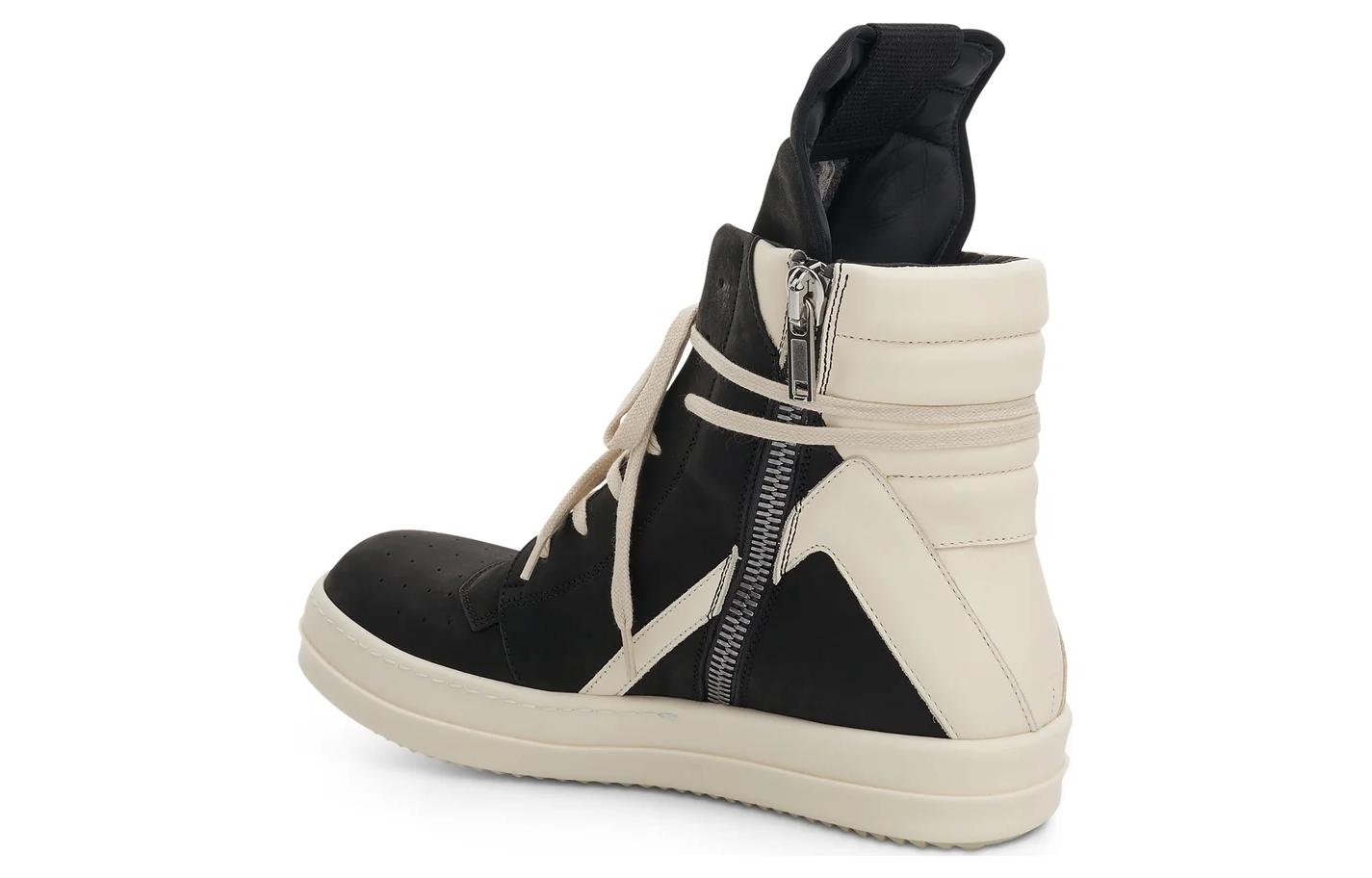 Rick Owens Geobasket 'Black White' 圖 4