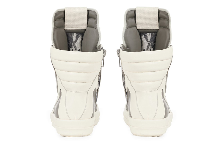 Shop 릭오웬스 지오바스켓 브라운 가죽 하이탑 RU01B1894LPO-34111