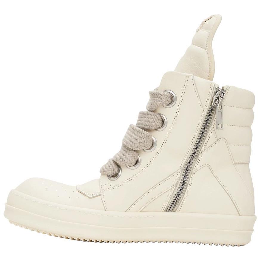Rick Owens Geobasket 'Full-Grain Calfskin White' RU01B1894LPOW1-11111