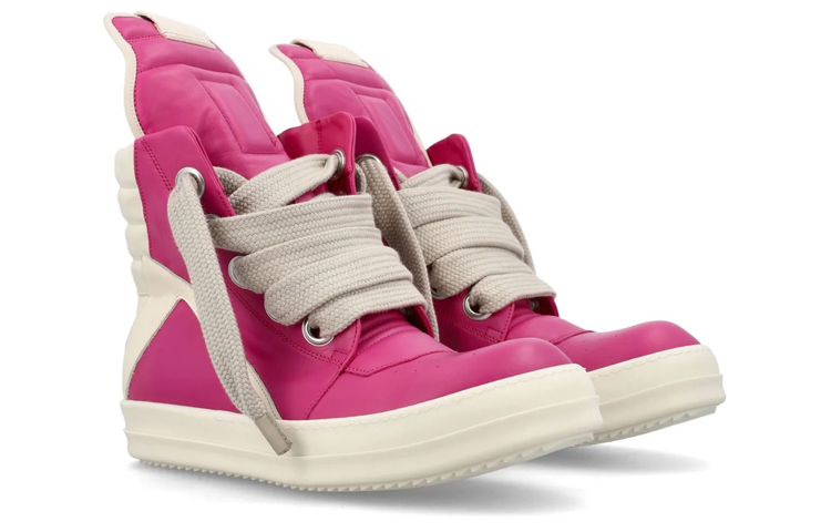 Lookbook リックオウエンス ジオバスケット ピンク/ホワイト RR01C4898LPOW2-1311