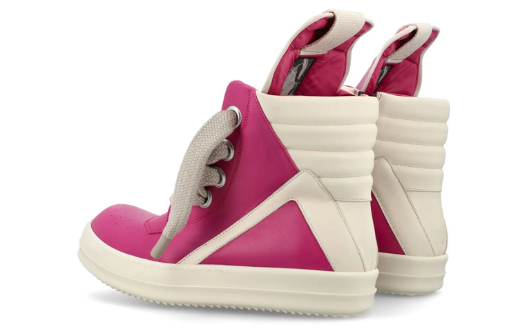 Shop リックオウエンス ジオバスケット ピンク/ホワイト RR01C4898LPOW2-1311