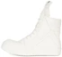 Buy RICK OWENS/RO Geobasket 牛皮 高筒 時尚板鞋 白色