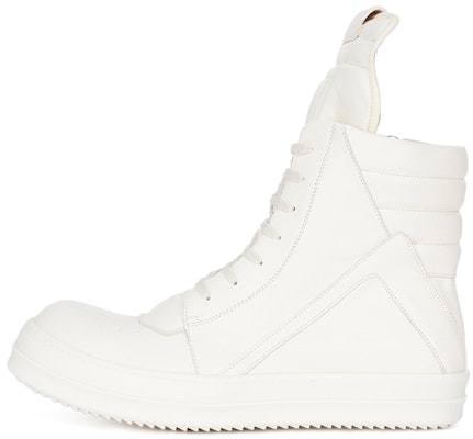 RICK OWENS/RO Geobasket 牛皮 高筒 時尚板鞋 白色 Buy RICK OWENS/RO Geobasket 牛皮 高筒 時尚板鞋 白色