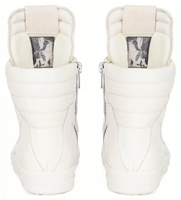 RICK OWENS/RO Geobasket 牛皮 高筒 時尚板鞋 白色 Purchase RICK OWENS/RO Geobasket 牛皮 高筒 時尚板鞋 白色