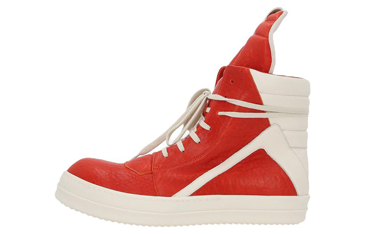 Rick Owens Geobasket 'White Orange' RU02B2894LBB-5311