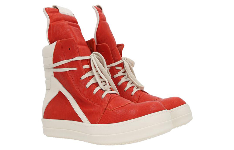 Lookbook Rick Owens Geobasket 'White Orange' RU02B2894LBB-5311