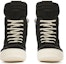 Lookbook Rick Owens GeoBasket Bulu Sapi Hitam Susu RR02B2894LHL-911